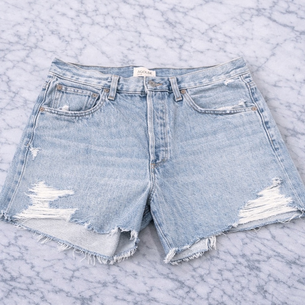 Citizens of Humanity Premium Vintage Cutoff Denim Shorts Size 30 Button Fly